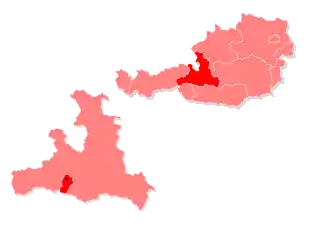 Location within Zell am See district