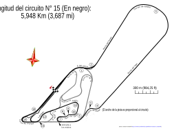 Entire track including the lake extension, as used for F1 from 1974 to 1981