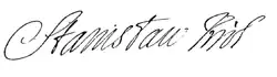 Stanisław I's signature