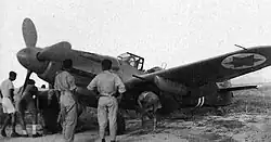 Czech Avia S-199 of Israeli 101 Squadron at Ekron&nbsp;Airbase in 1948