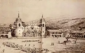 The cathedral according to an engraving of 1847.