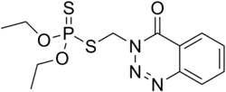 Skeletal formula of azinphos-ethyl