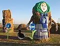 Image 5Decorated bales of hay on the road to Turov
