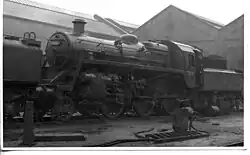 BR Standard Class 3 2-6-0 77000 at Darlington Works (1959)