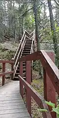 Stairs to viewing tower