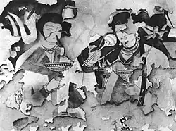 Balalyk tepe Banquet scene, 6-7th century CE