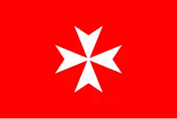 Variant flag of the Knights Hospitaller (Sovereign Military Order of Malta)