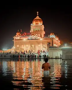 Lighting decorations of the gurdwara
