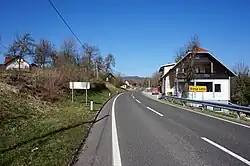 A road leading into the village of Banja Loka