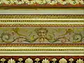 Green Man painted on 1867 neoclassical ceiling, Bankfield Museum, Halifax, UK