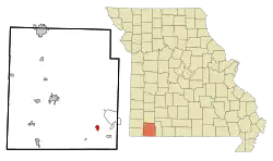Location of Emerald Beach, Missouri