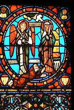 12th century stained glass from Basilica of Saint-Denis