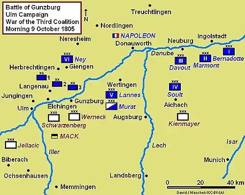 Battle of Günzburg, October 9, 1805