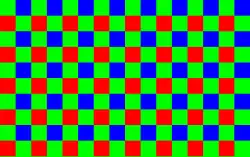 digital camera (Bayer color filter array)