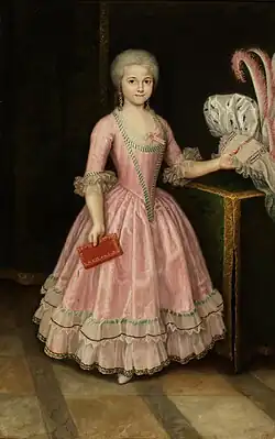 The Infanta María Amalia of Spain