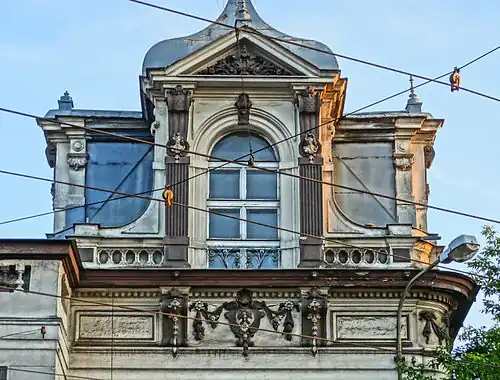 Detail of the Mansard roof