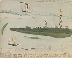 Bears Heart - Entrance to Harbor, 1875