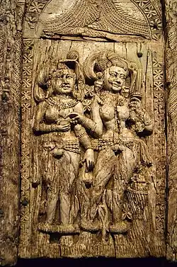 Begram decorative plaque from a chair or throne, c.100 BCE