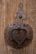 Door knocker in Behnam House, Iran