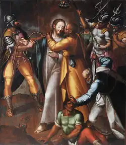 Beijo de Judas by Simão Rodrigues, Portugal, 17th century.