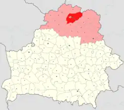 Location of Polotsk district
