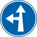 D3b: Turn left or ahead only