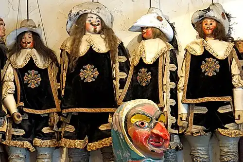 Old puppets in the museum