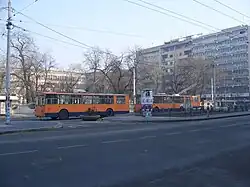 Two ZiU-9 at the Studentski Trg terminus
