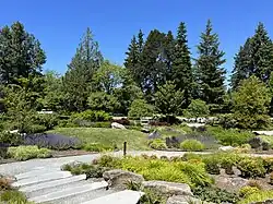View of one of the gardens.