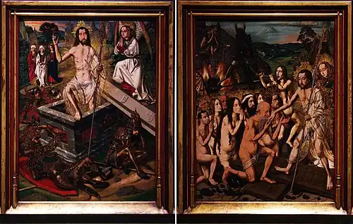 Bartolomé Bermejo (Córdoban painter) – Resurrection and Descent of Christ into Limbo