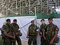 Bermuda Regiment Soldiers armed with Mini-14s on OPs in Barbados for Cricket World Cup 2007