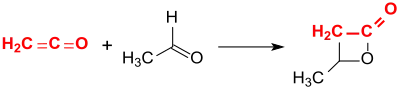 Synthese von β-Butyrolacton aus Keten