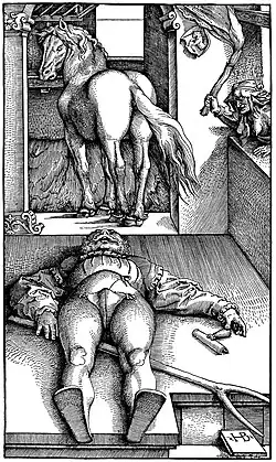 Bewitched Stable Groom, Hans Baldung Grien, c. 1534[39]