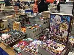 Manga and comic section at BBWBooks Jakarta 2017