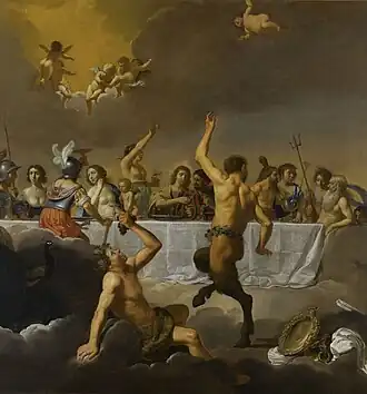 Jan van Bijlert, The banquet of gods, middle 17th century