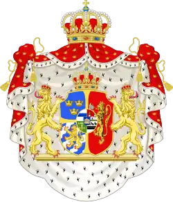 Josephine's Coat of Arms as Queen of Sweden and Norway
