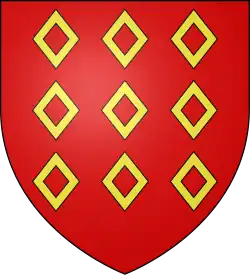 9 mascles—Gules, nine mascles or—Rohan family of France