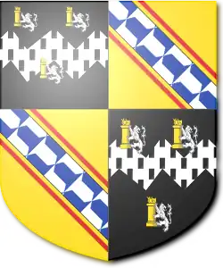 Escutcheon of the Bowyer-Smyth baronets of Hill Hall