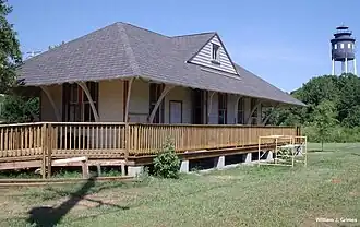 Bloxom Depot and the town water tower