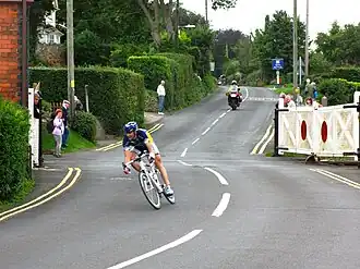 The intermediate sprint at Blue Anchor, led by Borut Božič