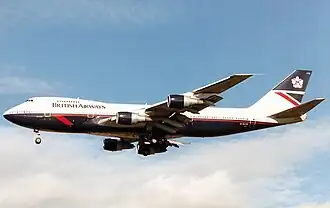 A Boeing 747-200 in 1989