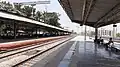 Northward view of Boisar Railway station platform