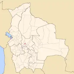 Location of Cercado Province within Bolivia