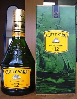 A bottle of Cutty Sark