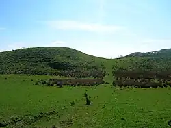 Boyd's Hill to the left and Boyd's slack