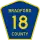County Road 18 marker