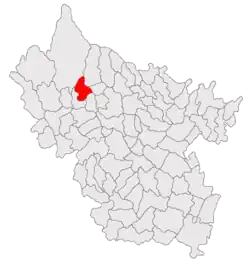 Location in Buzău County