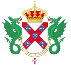 Coat of arms of the House of Braganza.