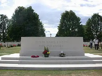 Stone of Remembrance at Bretteville-sur-Laize Cemetery