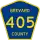 County Road 405 marker